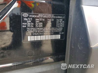 Zdjęcie 13 z 13 samochodu: 2021 HYUNDAI SANTA FE SEL VIN:5NMS34AJ4MH365141 - miniatura
