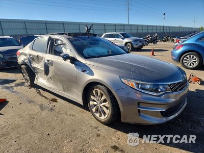 Czwarte zdjęcie samochodu z boku: 2018 KIA OPTIMA EX VIN:5XXGU4L30JG199938 - miniatura