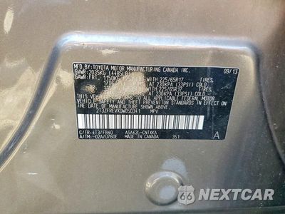 Zdjęcie 13 z 13 samochodu: 2013 TOYOTA RAV4 LE VIN:2T3ZFREVXDW050341 - miniatura