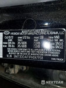 Zdjęcie 13 z 13 samochodu: 2023 HYUNDAI SANTA CRUZ SEL PREMIUM VIN:5NTJDDAF1PH047958 - miniatura