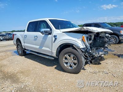 Czwarte zdjęcie samochodu z boku: 2021 FORD F150 SUPERCREW VIN:1FTFW1E87MFA92949 - miniatura