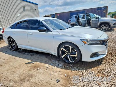 Czwarte zdjęcie samochodu z boku: 2022 HONDA ACCORD SPORT VIN:1HGCV1F31NA003000 - miniatura