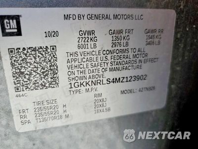 Zdjęcie 14 z 14 samochodu: 2021 GMC ACADIA SLE VIN:1GKKNRLS4MZ123902 - miniatura