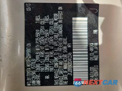 Zdjęcie 13 z 13 samochodu: 2013 LEXUS RX 450H VIN:JTJZB1BA2D2412246 - miniatura