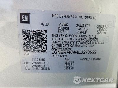 Zdjęcie 13 z 13 samochodu: 2020 CHEVROLET TRAVERSE LS VIN:1GNERFKW4LJ270533 - miniatura