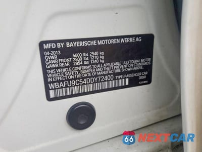 Zdjęcie 12 z 12 samochodu: 2013 BMW 550 XI VIN:WBAFU9C54DDY72400 - miniatura