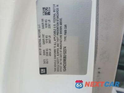Zdjęcie 12 z 12 samochodu: 2011 BUICK LUCERNE CXL VIN:1G4HC5EM6BU152374 - miniatura