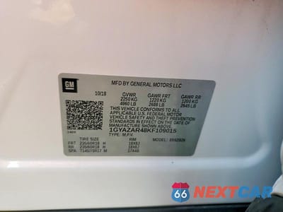 Zdjęcie 13 z 13 samochodu: 2019 CADILLAC XT4 LUXURY VIN:1GYAZAR48KF109015 - miniatura