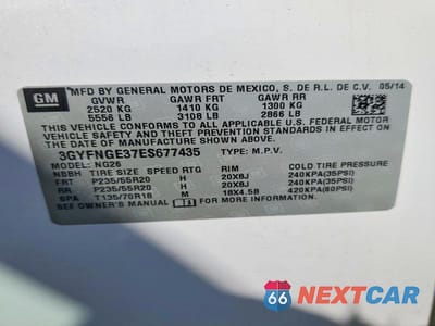 Zdjęcie 13 z 13 samochodu: 2014 CADILLAC SRX PREMIUM COLLECTION VIN:3GYFNGE37ES677435 - miniatura