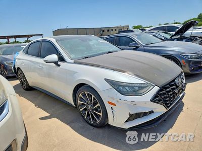 Czwarte zdjęcie samochodu z boku: 2021 HYUNDAI SONATA LIMITED VIN:KMHL34J29MA160501 - miniatura