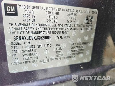 Zdjęcie 13 z 13 samochodu: 2018 CHEVROLET EQUINOX LT VIN:3GNAXJEVXJS620009 - miniatura