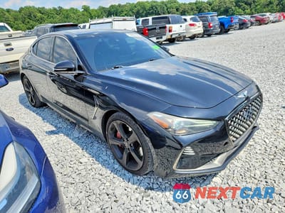 Czwarte zdjęcie samochodu z boku: 2019 GENESIS G70 3.3T ADVANCED VIN:KMTG34LE0KU031038 - miniatura
