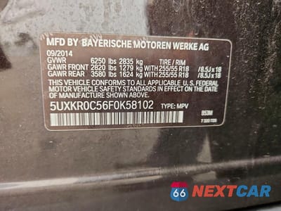 Zdjęcie 13 z 13 samochodu: 2015 BMW X5 XDRIVE35I VIN:5UXKR0C56F0K58102 - miniatura