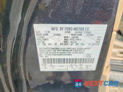 Zdjęcie 13 z 13 samochodu: 2008 FORD ESCAPE LIMITED VIN:1FMCU94128KC81884 - miniatura