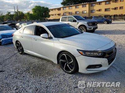 Czwarte zdjęcie samochodu z boku: 2019 HONDA ACCORD SPORT VIN:1HGCV1F30KA159556 - miniatura