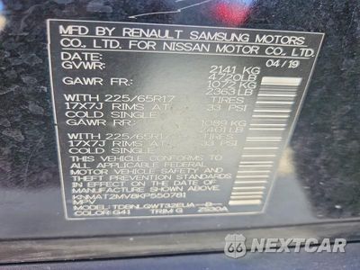 Zdjęcie 14 z 14 samochodu: 2019 NISSAN ROGUE SV VIN:KNMAT2MV8KP550781 - miniatura