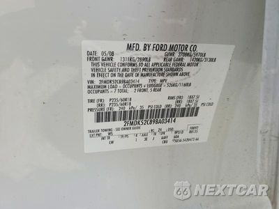 Zdjęcie 13 z 13 samochodu: 2009 FORD FLEX SEL VIN:2FMDK52C89BA03414 - miniatura