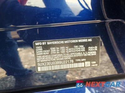 Zdjęcie 13 z 13 samochodu: 2024 BMW X5 XDRIVE40I VIN:5UX23EU03R9U22178 - miniatura