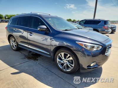 Czwarte zdjęcie samochodu z boku: 2013 INFINITI JX35 VIN:5N1AL0MM6DC346627 - miniatura