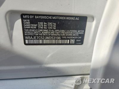 Zdjęcie 12 z 12 samochodu: 2018 BMW 540 XI VIN:WBAJE7C52JWD53196 - miniatura