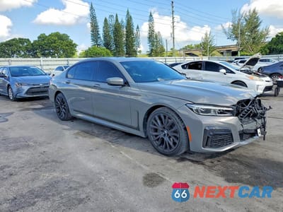 Czwarte zdjęcie samochodu z boku: 2022 BMW 740 I VIN:WBA7T2C08NCJ42872 - miniatura