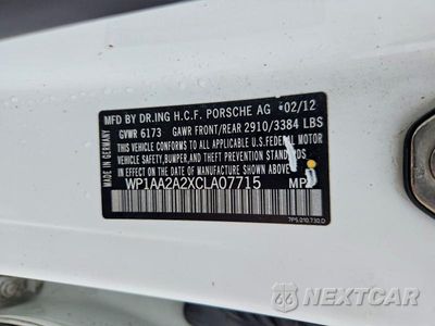 Zdjęcie 13 z 13 samochodu: 2012 PORSCHE CAYENNE VIN:WP1AA2A2XCLA07715 - miniatura