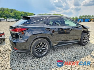 Trzecie zdjęcie samochodu z tyłu: 2021 LEXUS RX 450H F SPORT VIN:2T2YGMDA3MC068390 - miniatura
