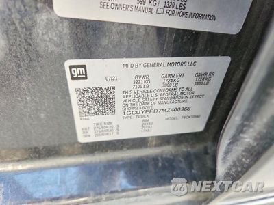 Zdjęcie 12 z 12 samochodu: 2021 CHEVROLET SILVERADO K1500 RST VIN:1GCUYEED7MZ400366 - miniatura