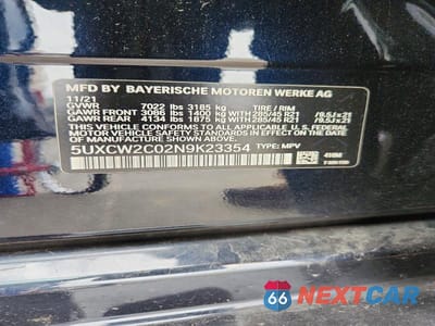Zdjęcie 13 z 13 samochodu: 2022 BMW X7 XDRIVE40I VIN:5UXCW2C02N9K23354 - miniatura
