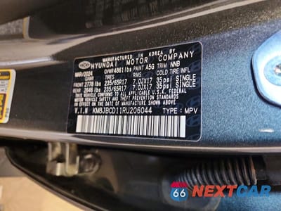 Zdjęcie 14 z 14 samochodu: 2024 HYUNDAI TUCSON BLUE VIN:KM8JBCD11RU206044 - miniatura