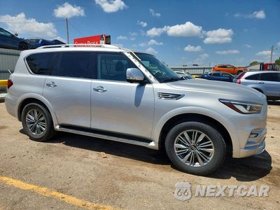 Czwarte zdjęcie samochodu z boku: 2022 INFINITI QX80 LUXE VIN:JN8AZ2AE6N9291269 - miniatura