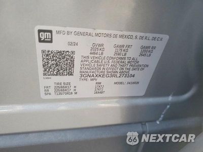 Zdjęcie 12 z 12 samochodu: 2024 CHEVROLET EQUINOX LT VIN:3GNAXKEG3RL273104 - miniatura