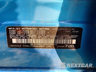 Zdjęcie 13 z 13 samochodu: 2024 MITSUBISHI MIRAGE SE VIN:ML32AWHJ5RH036242 - miniatura