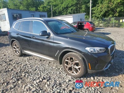 Czwarte zdjęcie samochodu z boku: 2022 BMW X3 XDRIVE30I VIN:WBX57DP05NN167613 - miniatura