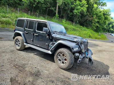 Czwarte zdjęcie samochodu z boku: 2023 JEEP WRANGLER RUBICON 4XE VIN:1C4JJXR69PW584505 - miniatura