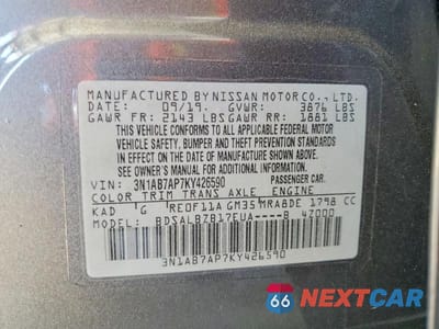 Zdjęcie 12 z 12 samochodu: 2019 NISSAN SENTRA S VIN:3N1AB7AP7KY426590 - miniatura