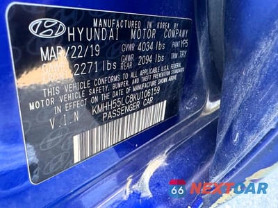 Zdjęcie 10 z 14 samochodu: 2019 HYUNDAI ELANTRA GT N LINE VIN:KMHH55LC8KU106159 - miniatura