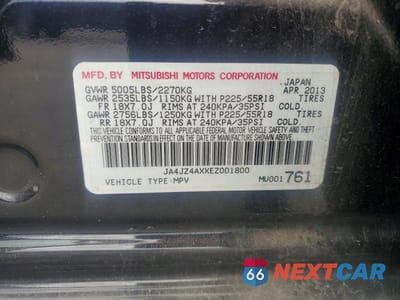 Zdjęcie 13 z 13 samochodu: 2014 MITSUBISHI OUTLANDER GT VIN:JA4JZ4AXXEZ001800 - miniatura