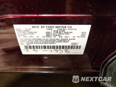 Zdjęcie 13 z 13 samochodu: 2020 FORD EDGE TITANIUM VIN:2FMPK4K94LBA38857 - miniatura