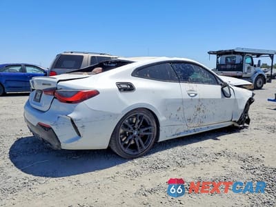Trzecie zdjęcie samochodu z tyłu: 2022 BMW M440I VIN:WBA83AP01NCL00591 - miniatura