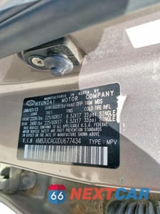 Zdjęcie 13 z 13 samochodu: 2013 HYUNDAI TUCSON GLS VIN:KM8JUCAC0DU677434 - miniatura