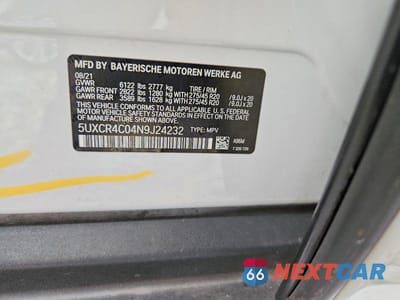 Zdjęcie 13 z 14 samochodu: 2022 BMW X5 SDRIVE 40I VIN:5UXCR4C04N9J24232 - miniatura