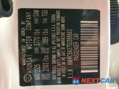 Zdjęcie 13 z 13 samochodu: 2025 HYUNDAI VENUE SEL VIN:KMHRC8A37SU388843 - miniatura