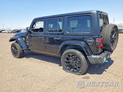 Drugie zdjęcie samochodu z przodu: 2023 JEEP WRANGLER SAHARA 4XE VIN:1C4JJXP67PW641450 - miniatura