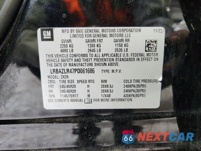 Zdjęcie 12 z 12 samochodu: 2023 BUICK ENVISION PREFERRED VIN:LRBAZLR47PD061686 - miniatura