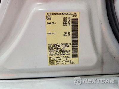 Zdjęcie 12 z 12 samochodu: 2017 NISSAN ALTIMA 2.5 SL VIN:1N4AL3AP7HC233849 - miniatura