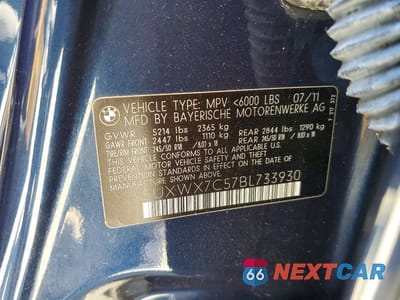 Zdjęcie 12 z 12 samochodu: 2011 BMW X3 XDRIVE35I VIN:5UXWX7C57BL733930 - miniatura