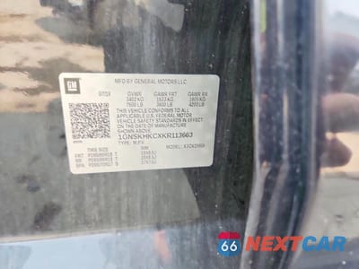 Zdjęcie 13 z 13 samochodu: 2019 CHEVROLET SUBURBAN K1500 LT VIN:1GNSKHKCXKR113663 - miniatura