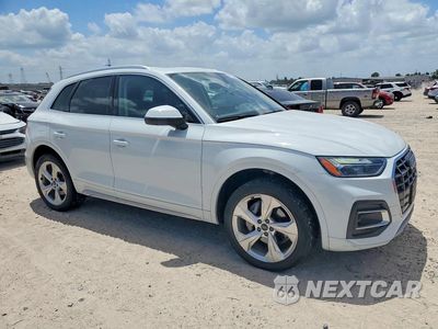 Czwarte zdjęcie samochodu z boku: 2021 AUDI Q5 PREMIUM PLUS VIN:WA1BAAFY0M2029141 - miniatura