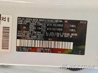 Zdjęcie 13 z 13 samochodu: 2026 TOYOTA GRAND HIGHLANDER HYBRID NIGHTSHADE VIN:5TDACAB59TS085044 - miniatura